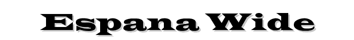 Espana Wide font